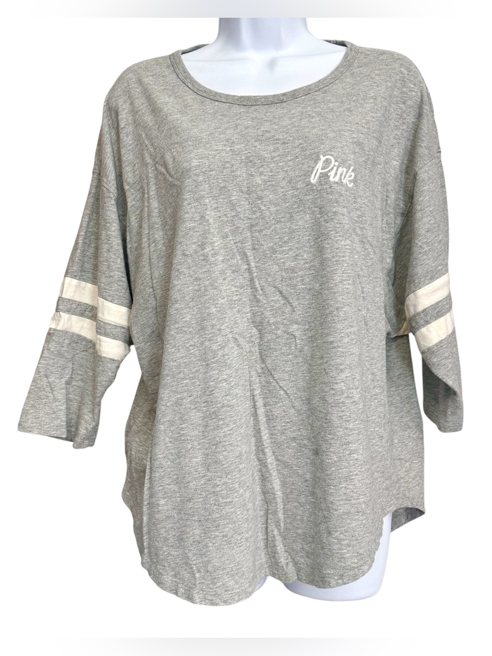 🩶Victoria’s Secret PINK Varsity Tee Size Large